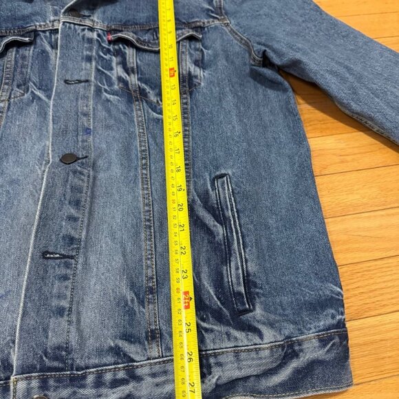 Levi’s Denim Trucker Jacket XXL Vintage Medium Wash Button Front Jean Jacket - Picture 11 of 13